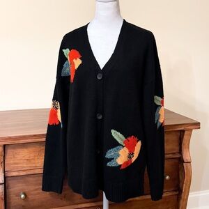 Cabi Coming Up Roses Cardigan, Size Small